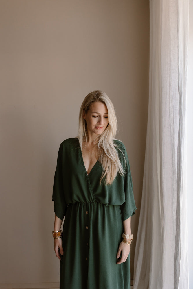 Kleid Guusje dunkel grün