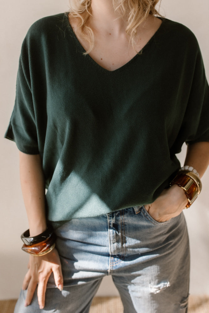 Trui Noor Petrol/Groen