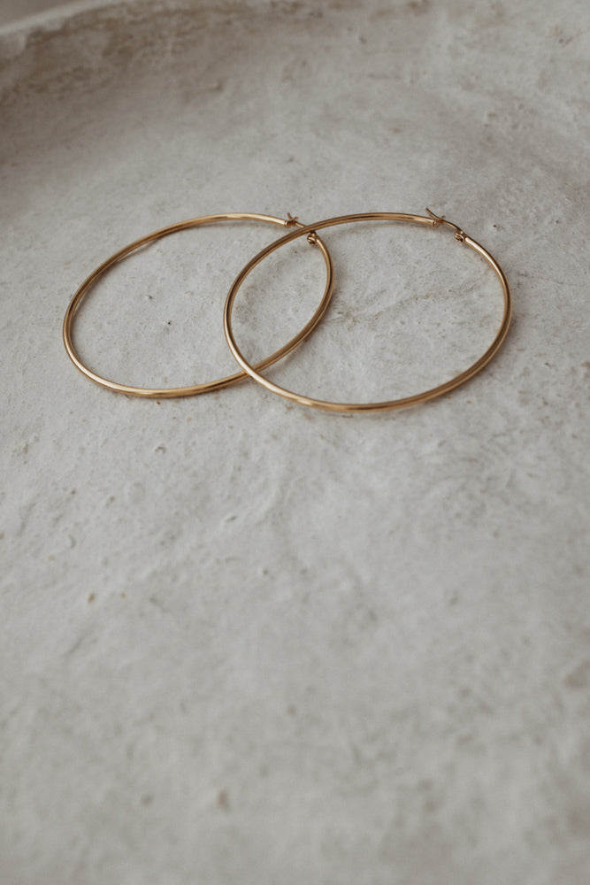 Boucle d'oreille Anneau 7 cm