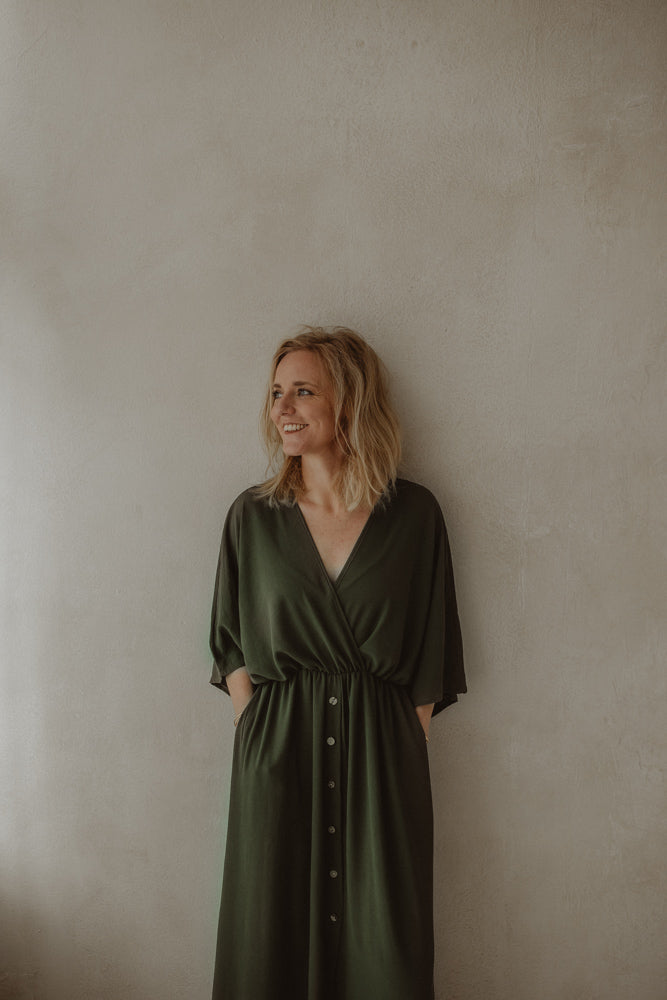 Kleid Guusje dunkel grün