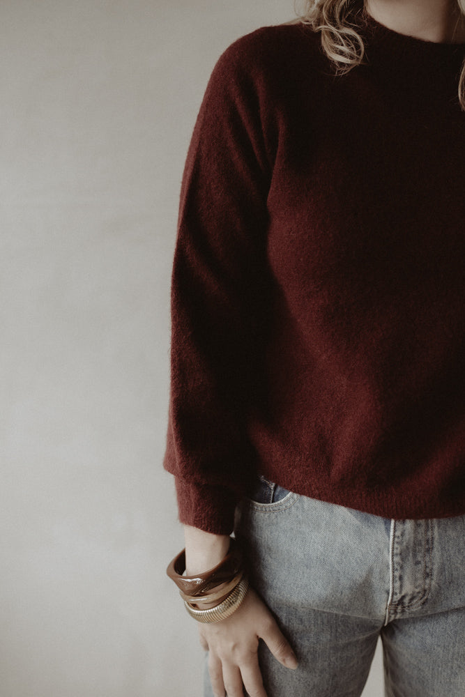 Sweater James bordeaux
