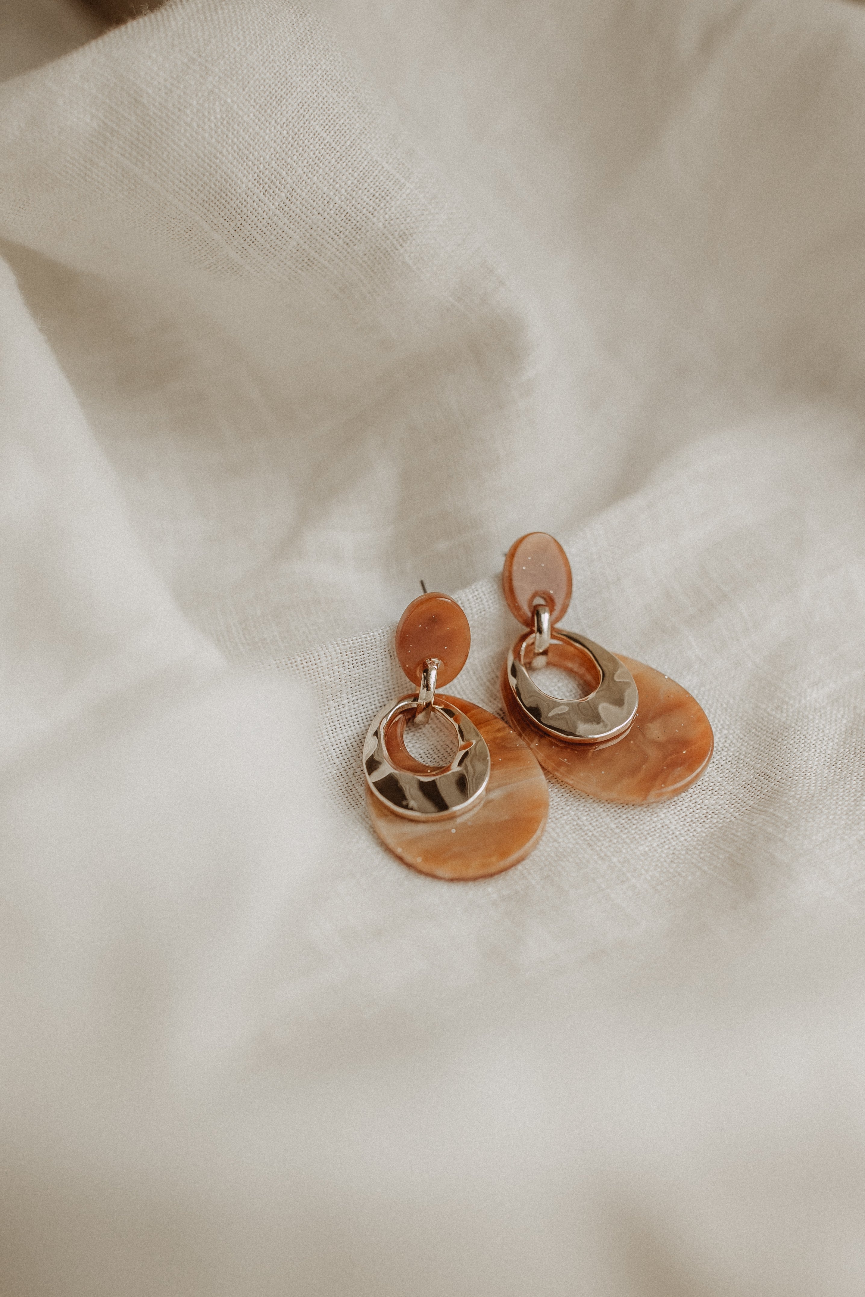 Oorbellen Suus Cognac