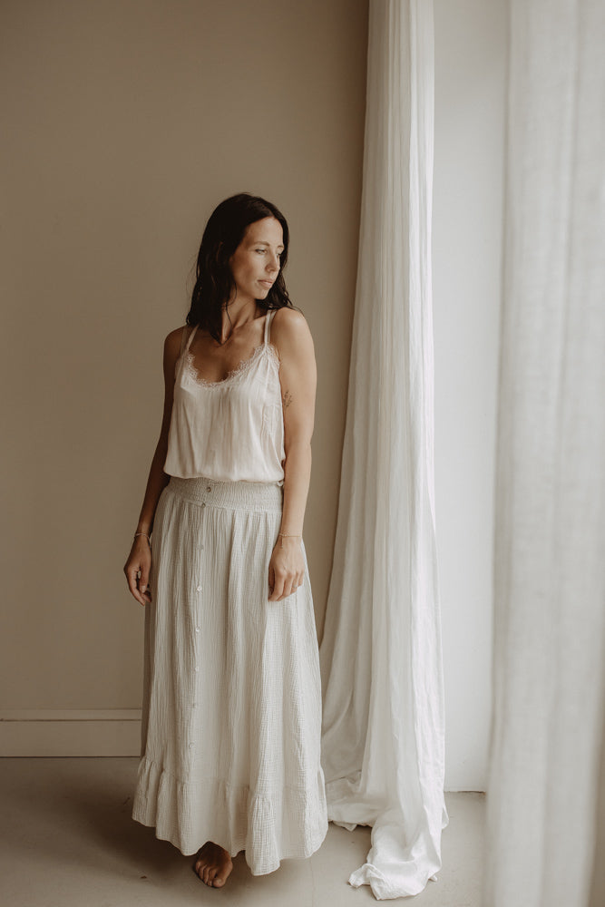 Top Spaghetti-Träger Soft Pink