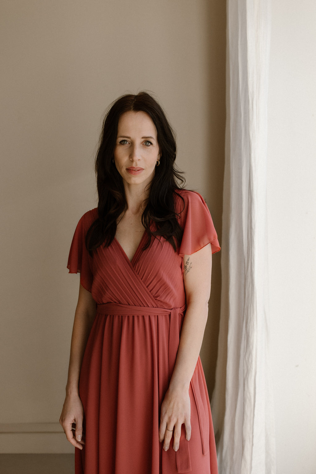 Jurk Mees Koraal/Rood