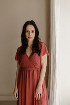 Jurk Mees Koraal/Rood