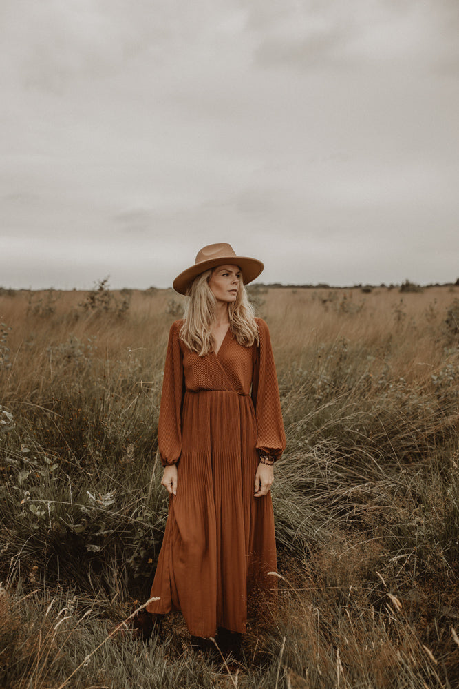 Jurk Fem Camel