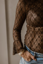Top Lana Kant Bruin