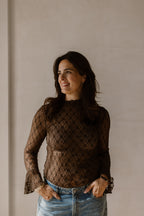 Top Lana Kant Bruin