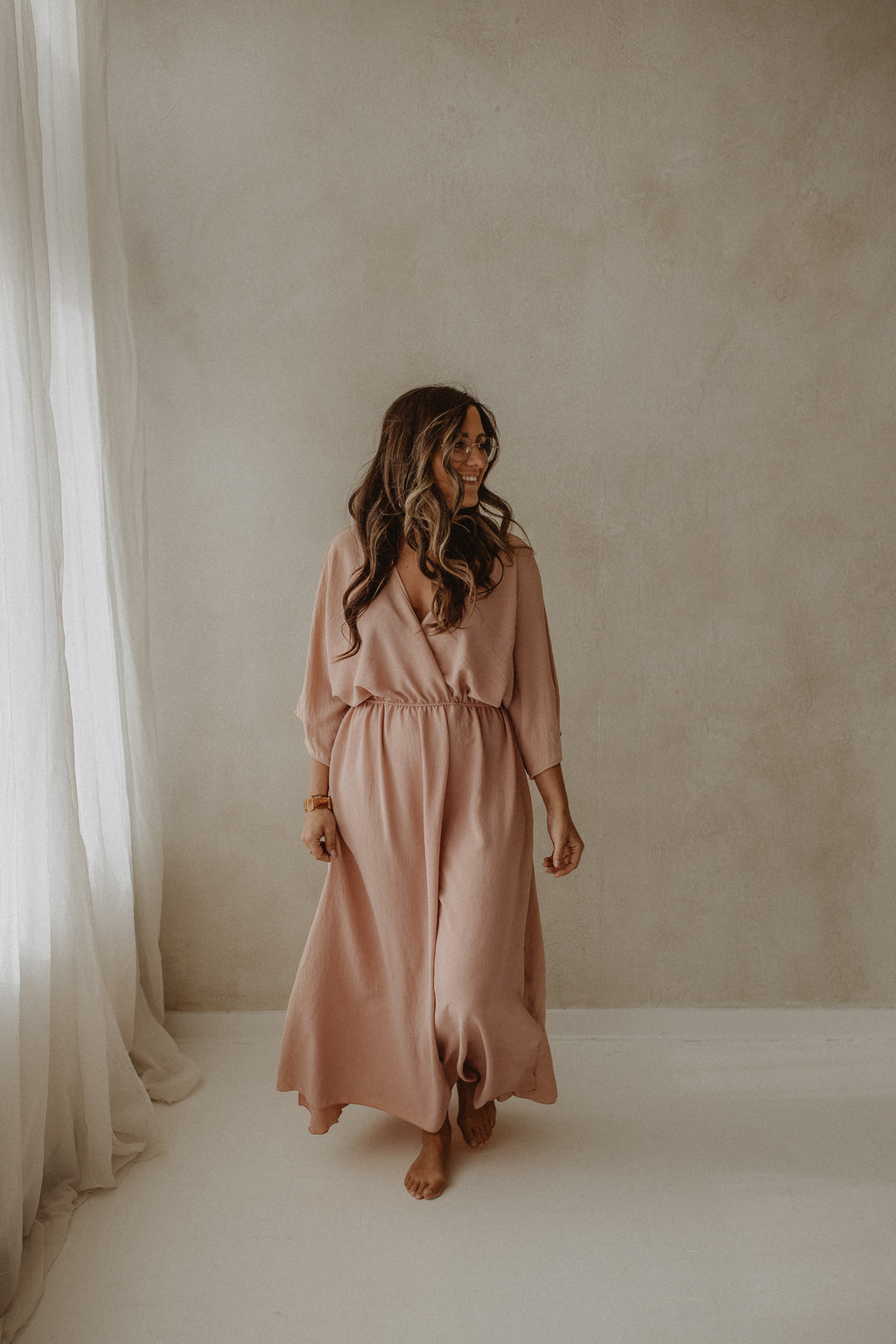 PIÈCE STUDIO ⚡Robe Puck Rose doux N°1