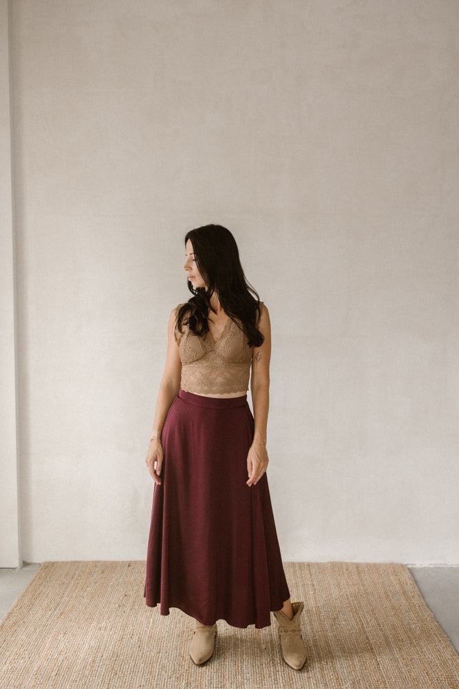 Skirt Luna Bordeaux