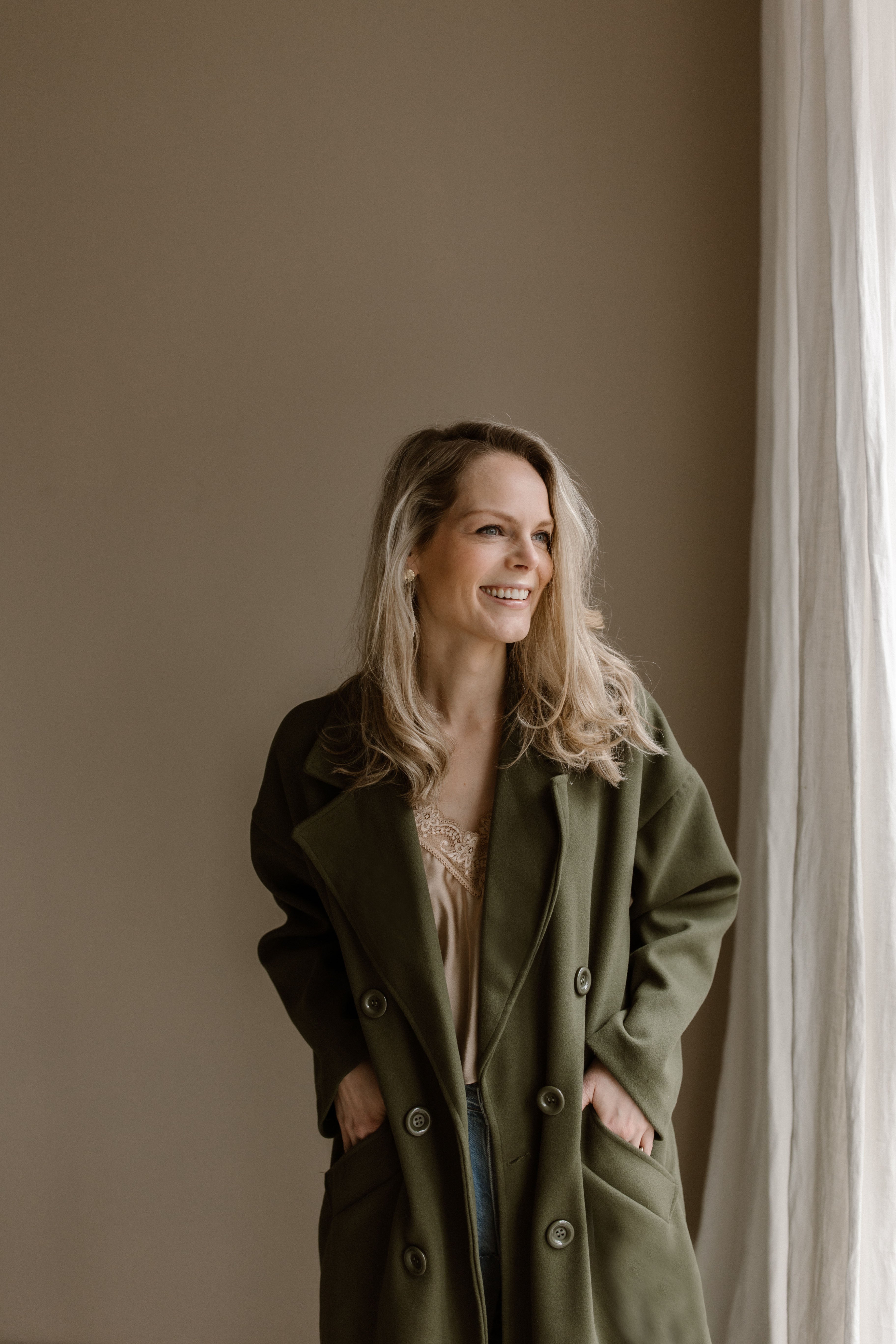 Jas Fleur Leger Groen