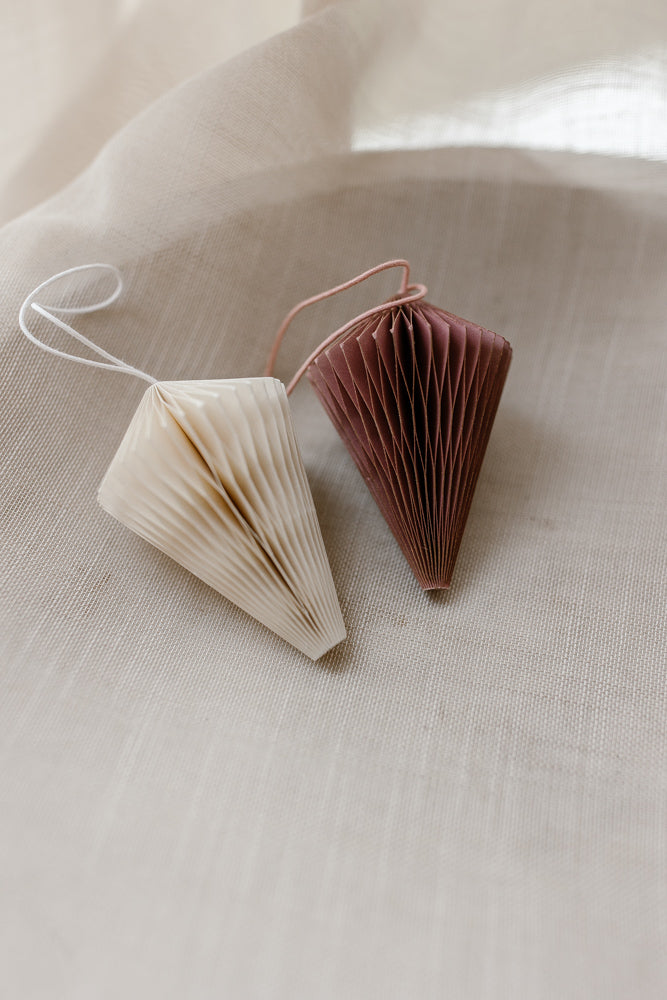 Christmas tree ornament cone