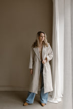Jas Fleur Beige