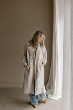 Jas Fleur Beige