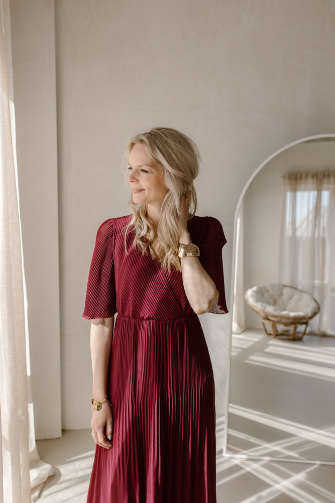 Jurk Flore burgundy