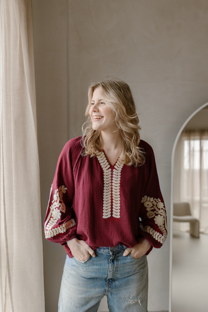 Blouse Mia Bordeaux
