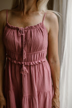 Robe Fleur Vieux Rose