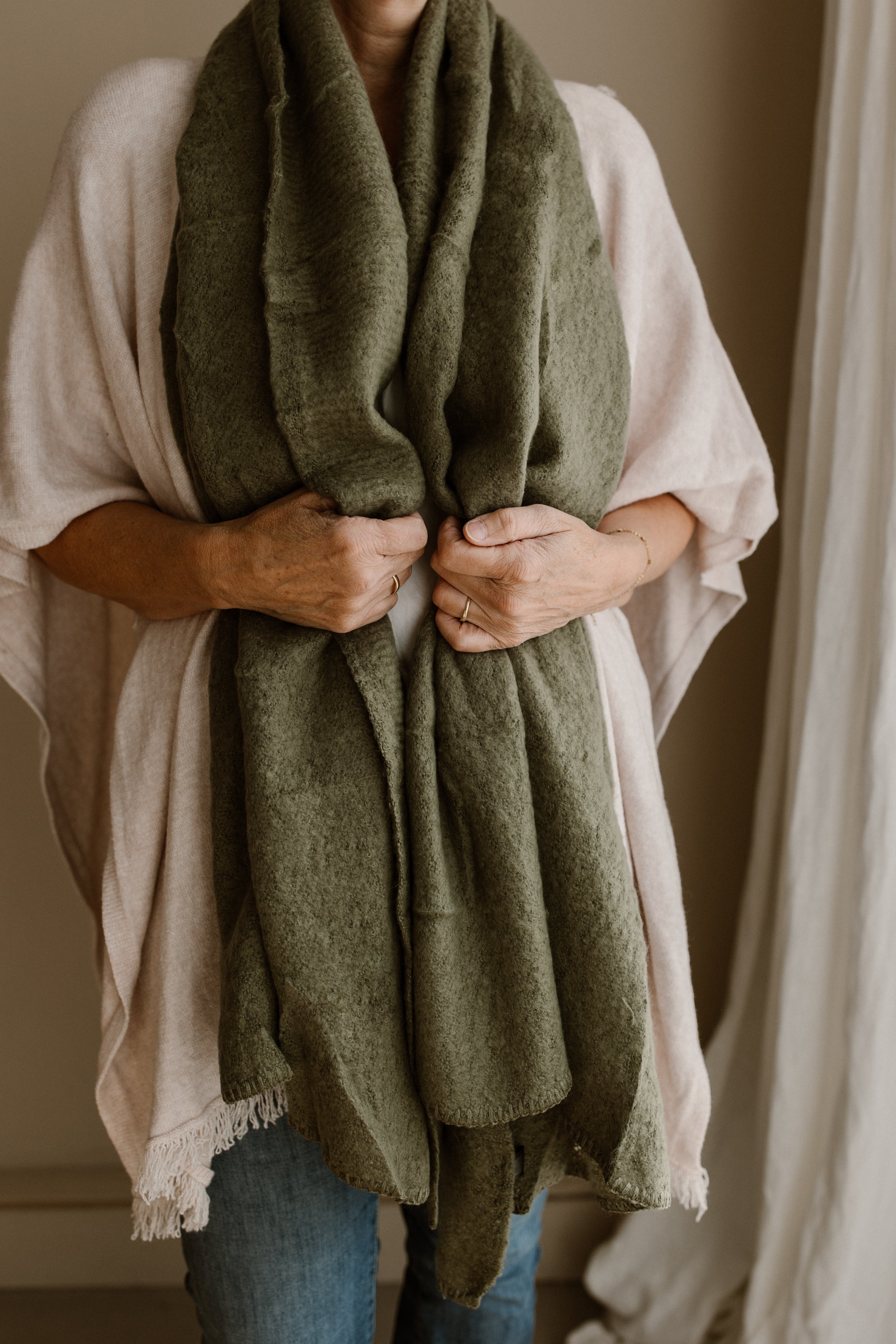 Scarf kikki soft green