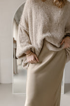 Trui Maan beige