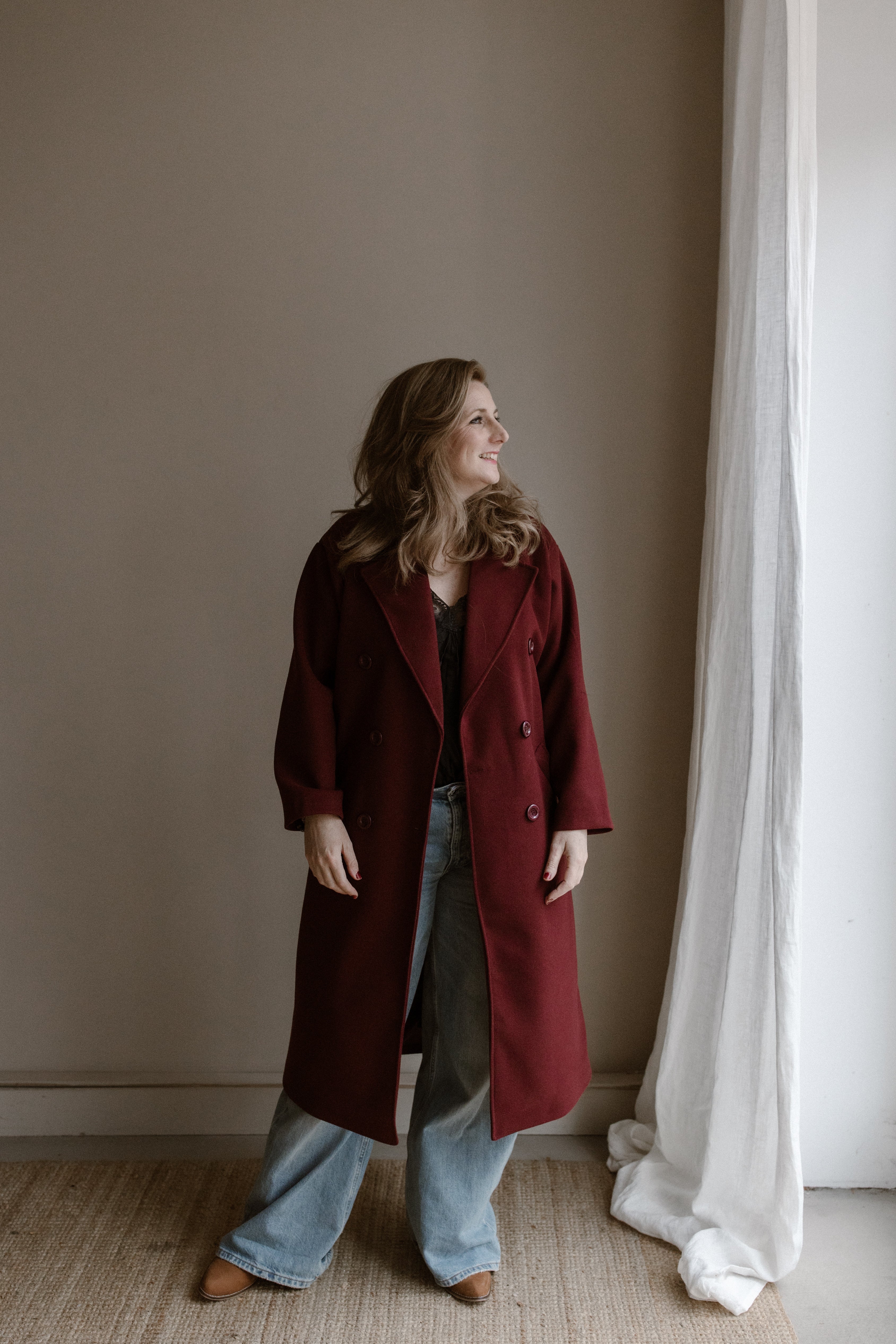 Jas Fleur Burgundy