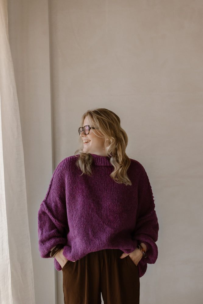 Pullover Mond lila