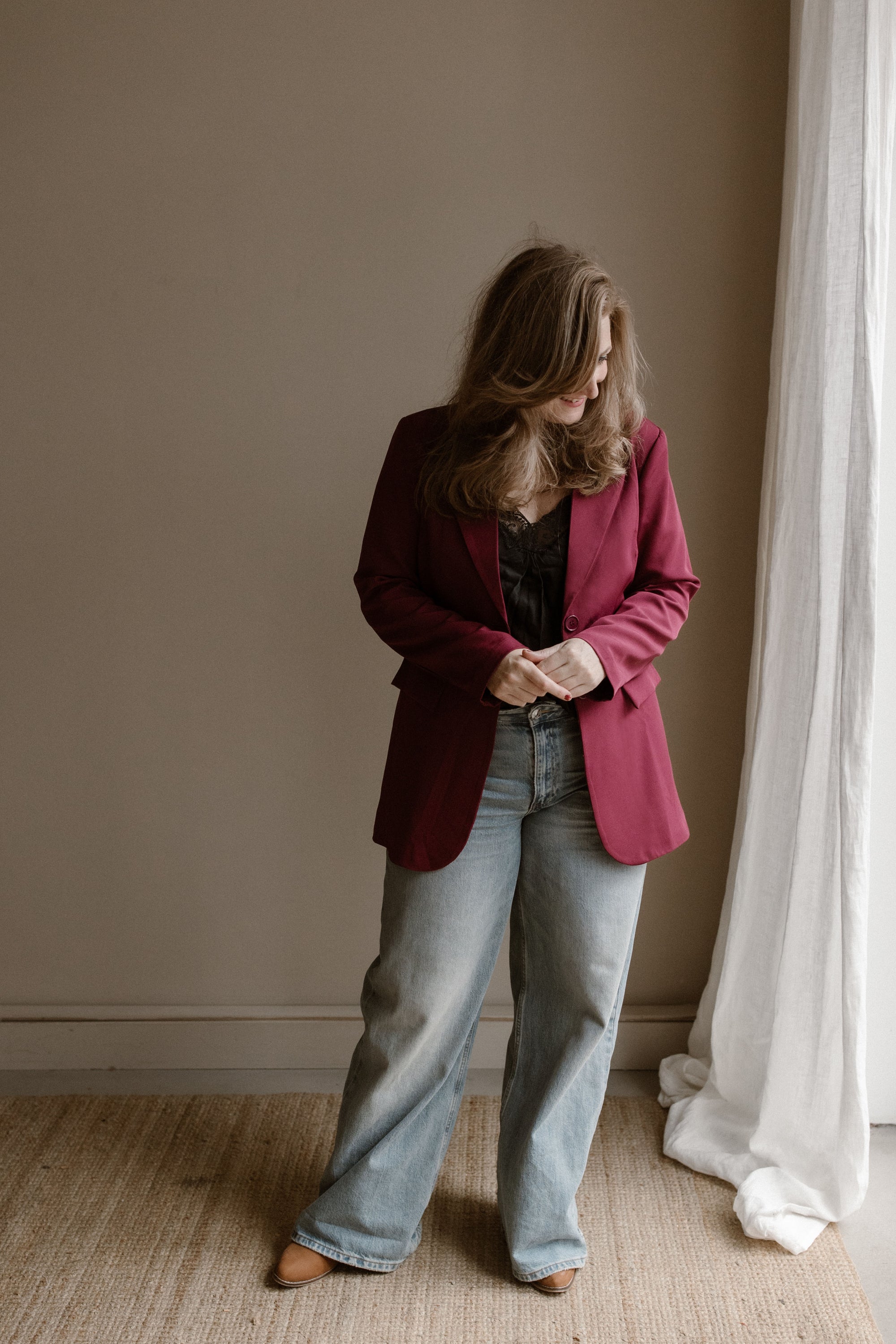Blazer Pien Bordeaux