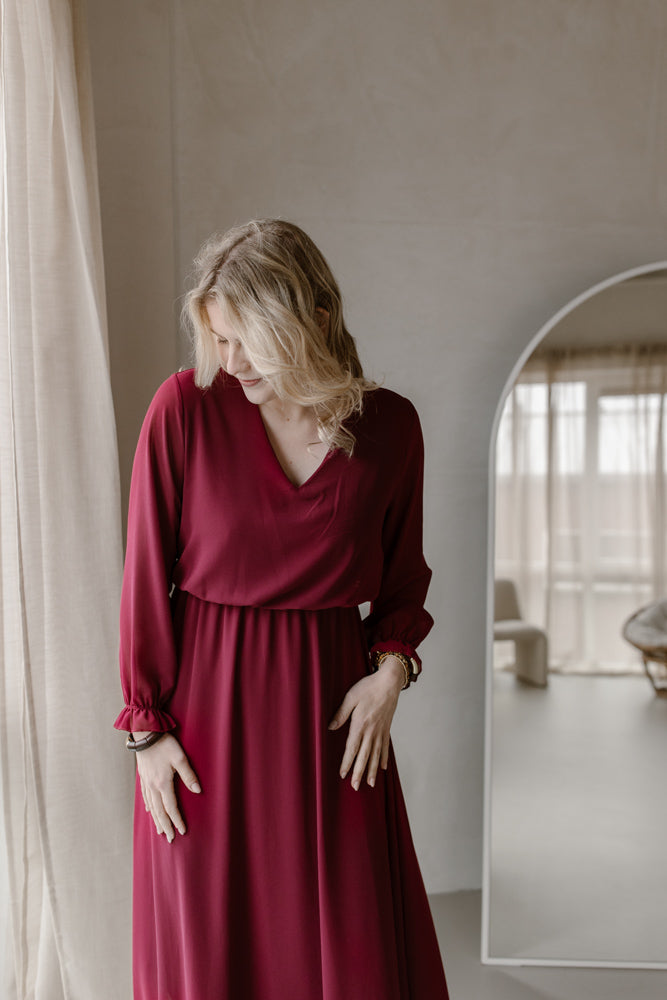 Robe Modèle Suze Bordeaux