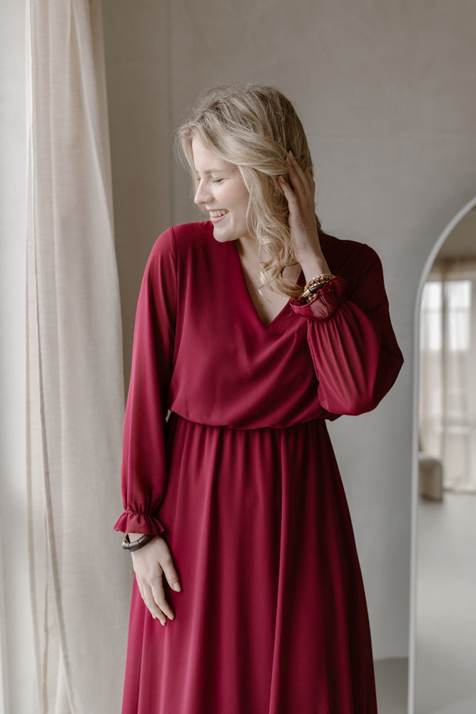 Kleid Modell Suze Bordeaux