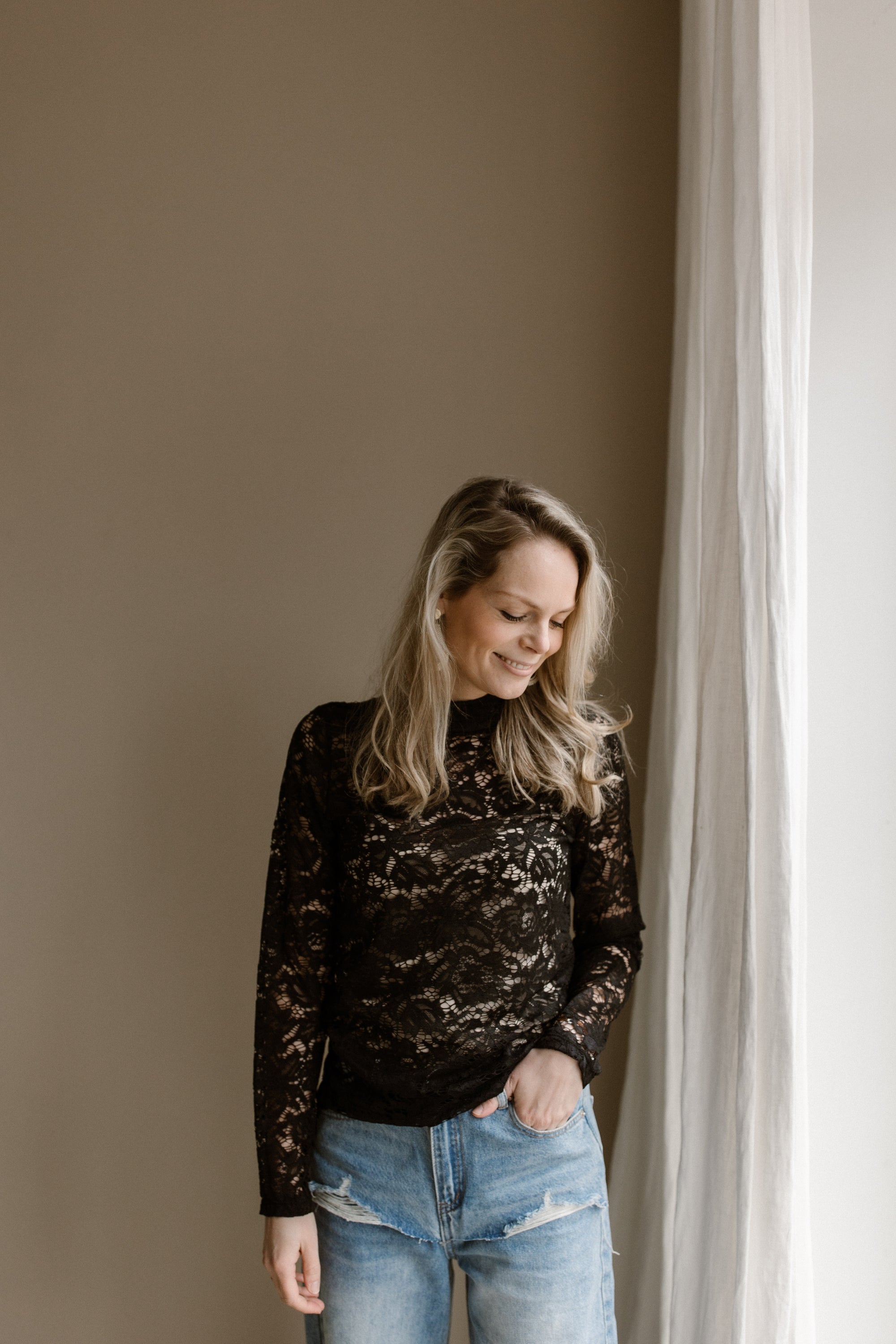 Top Rosa Black