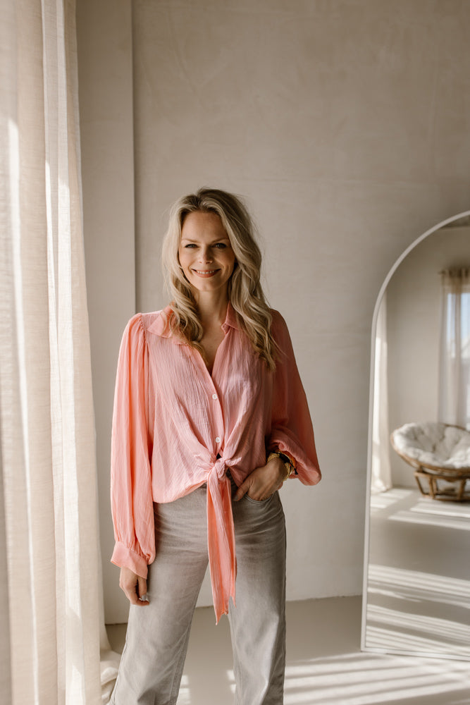 Blouse James roze