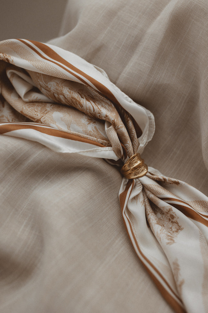 Foulard marron