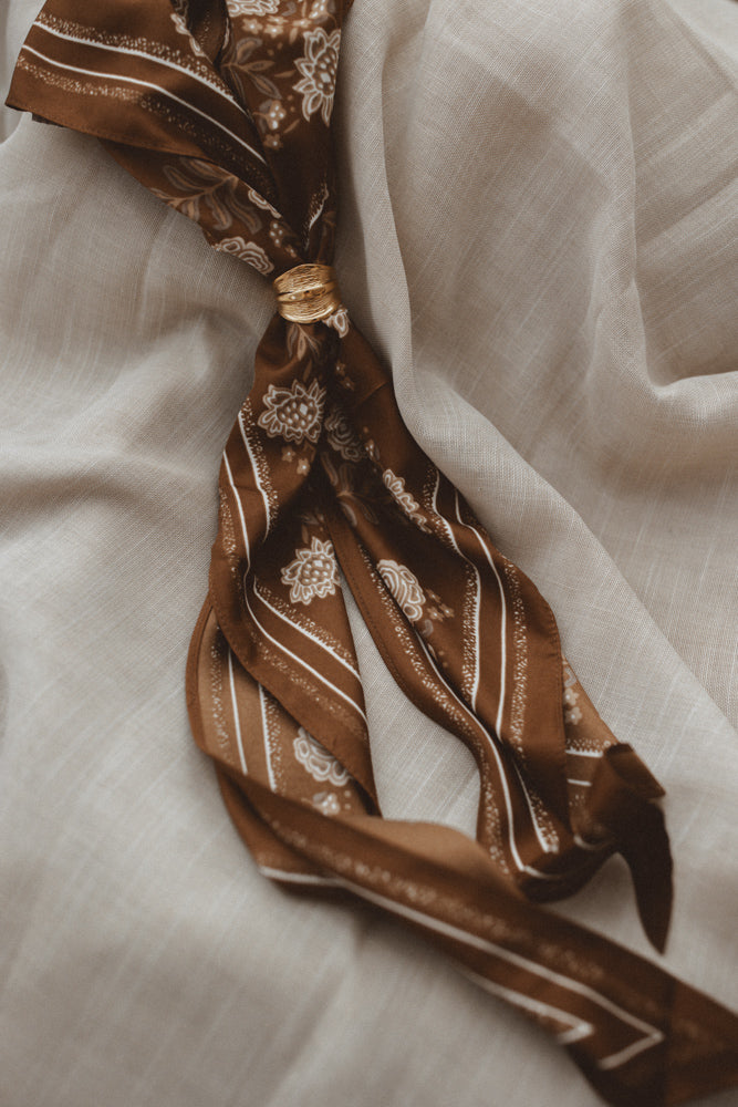 Foulard marron