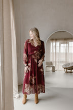 Dress model Suze Bordeaux/Floral