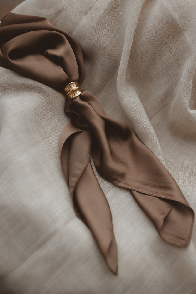 Foulard marron