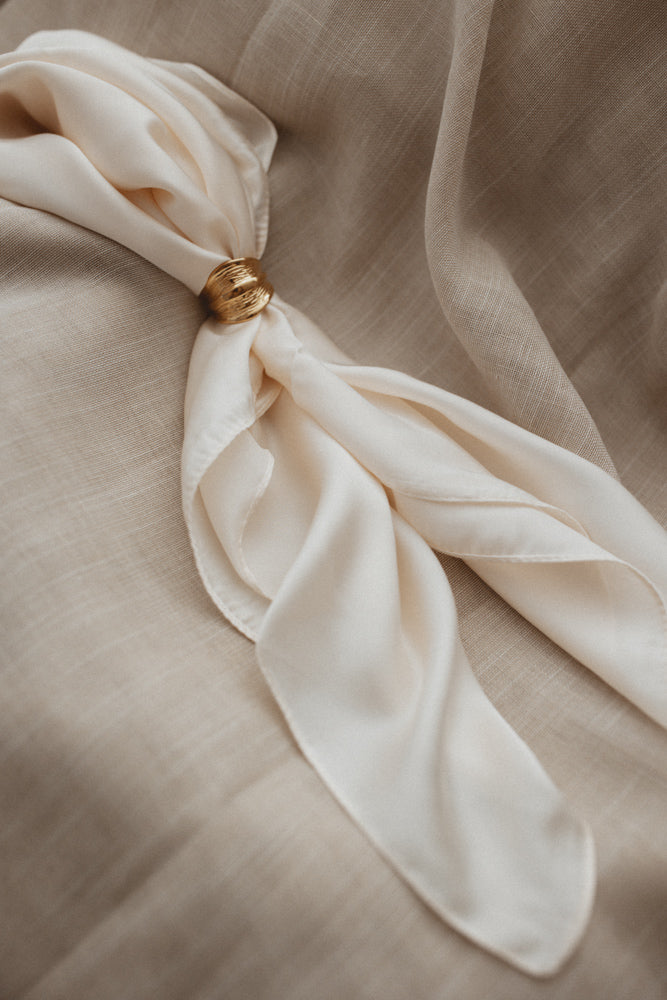 Cream scarf
