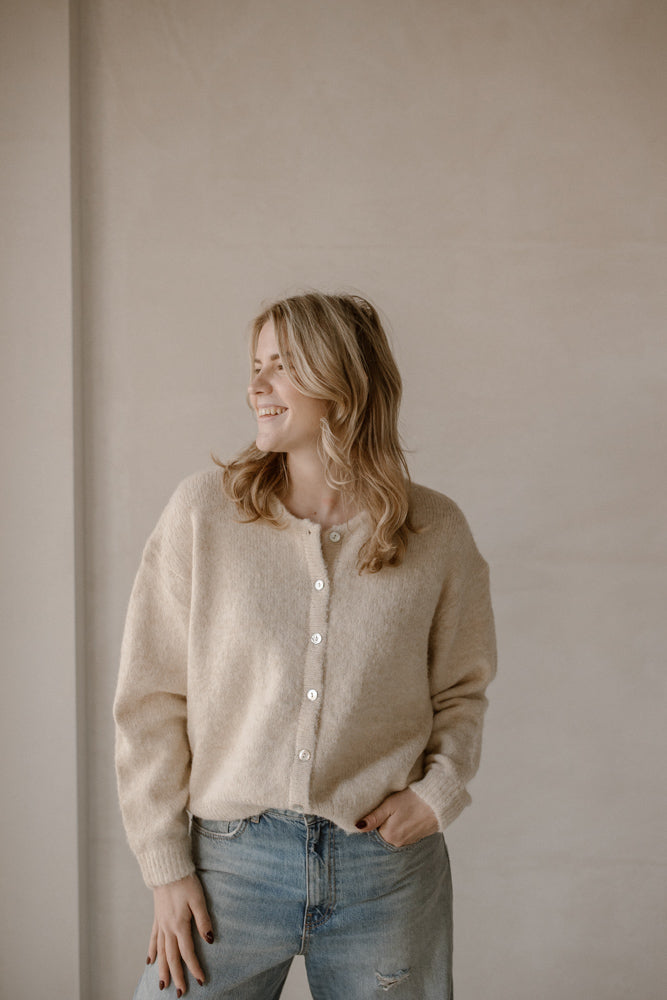 Cardigan Moos Crème