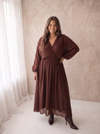 Robe Lola party - Marron