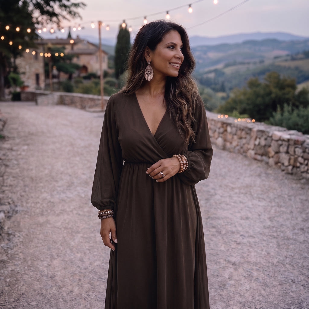 Kleid Lola Party - Braun