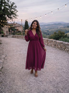 Lola party dress - Cyclamen