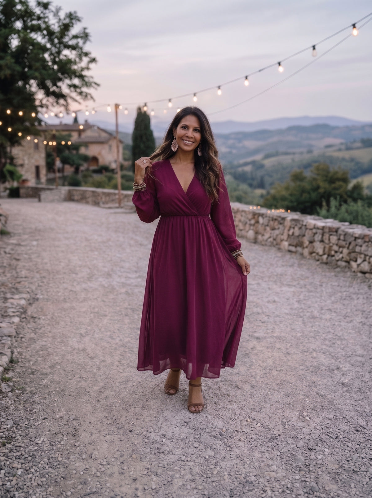 Lola party dress - Cyclamen