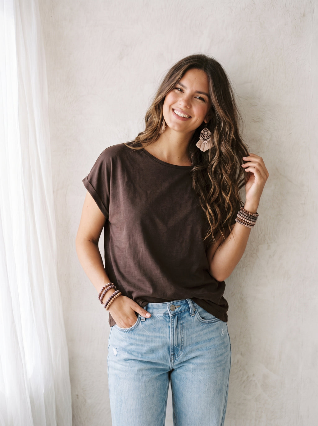 T-shirt Rosa - Brown