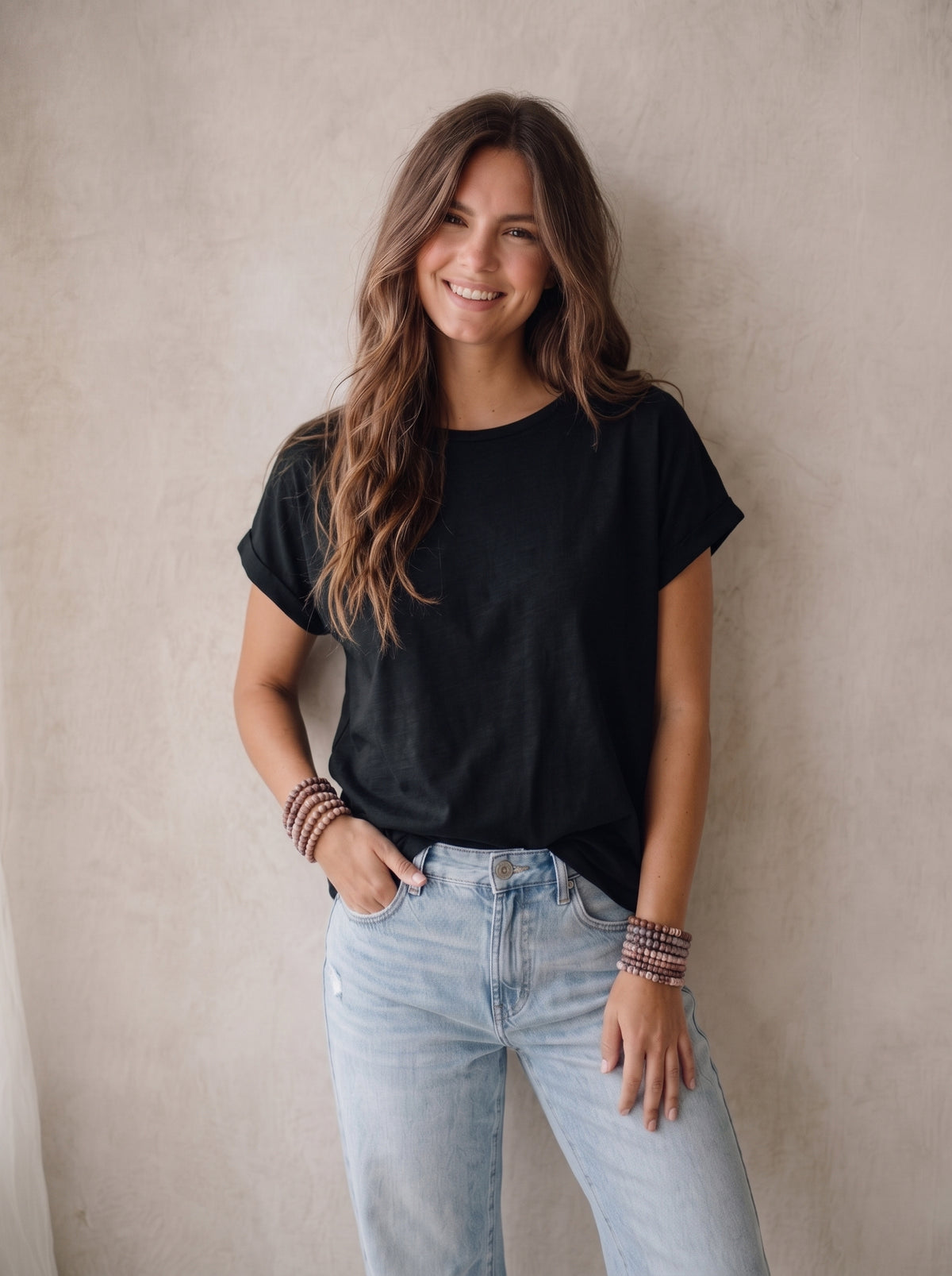T-shirt Rosa - Black