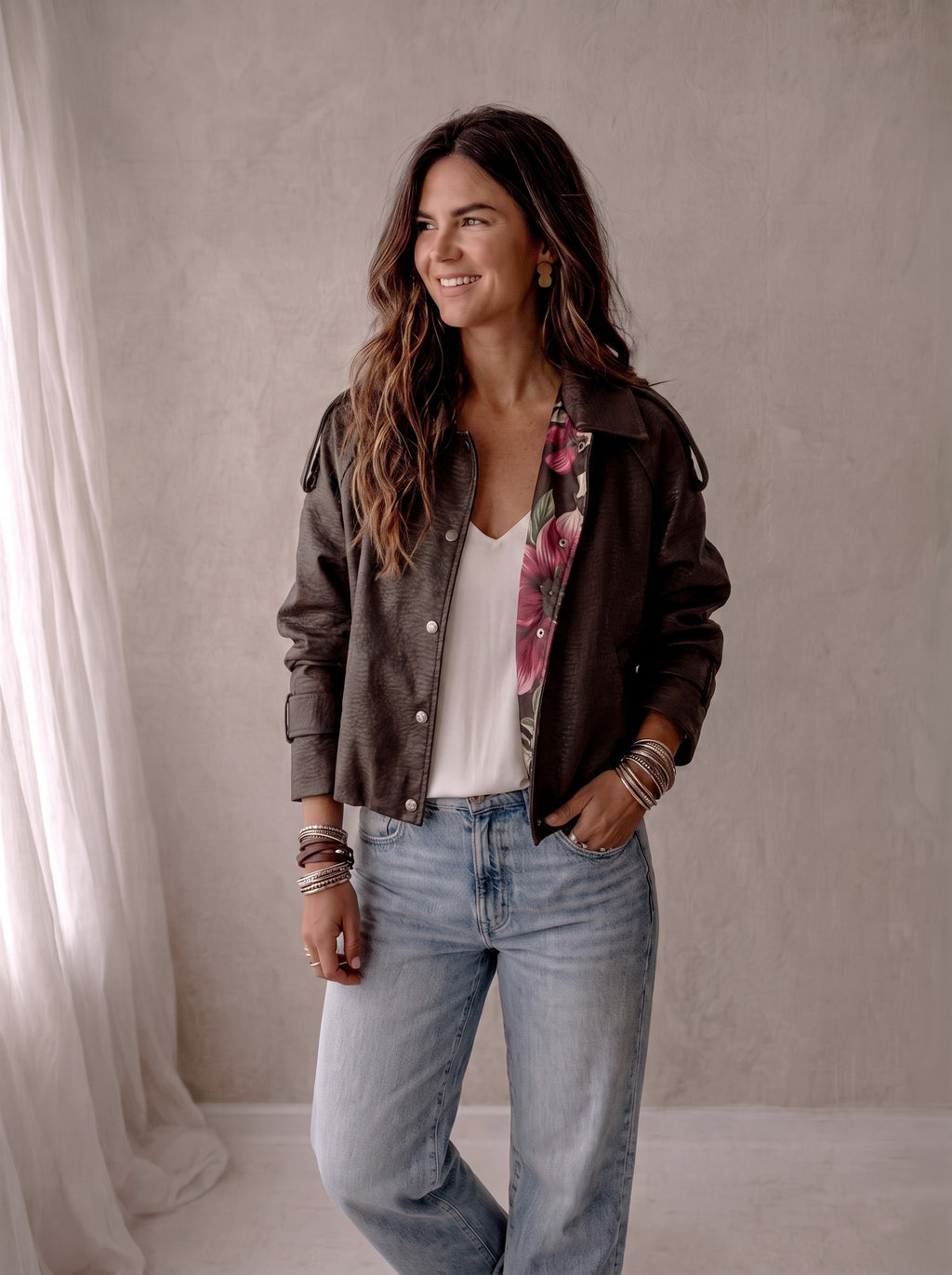 Jacke Modell Jade Braun