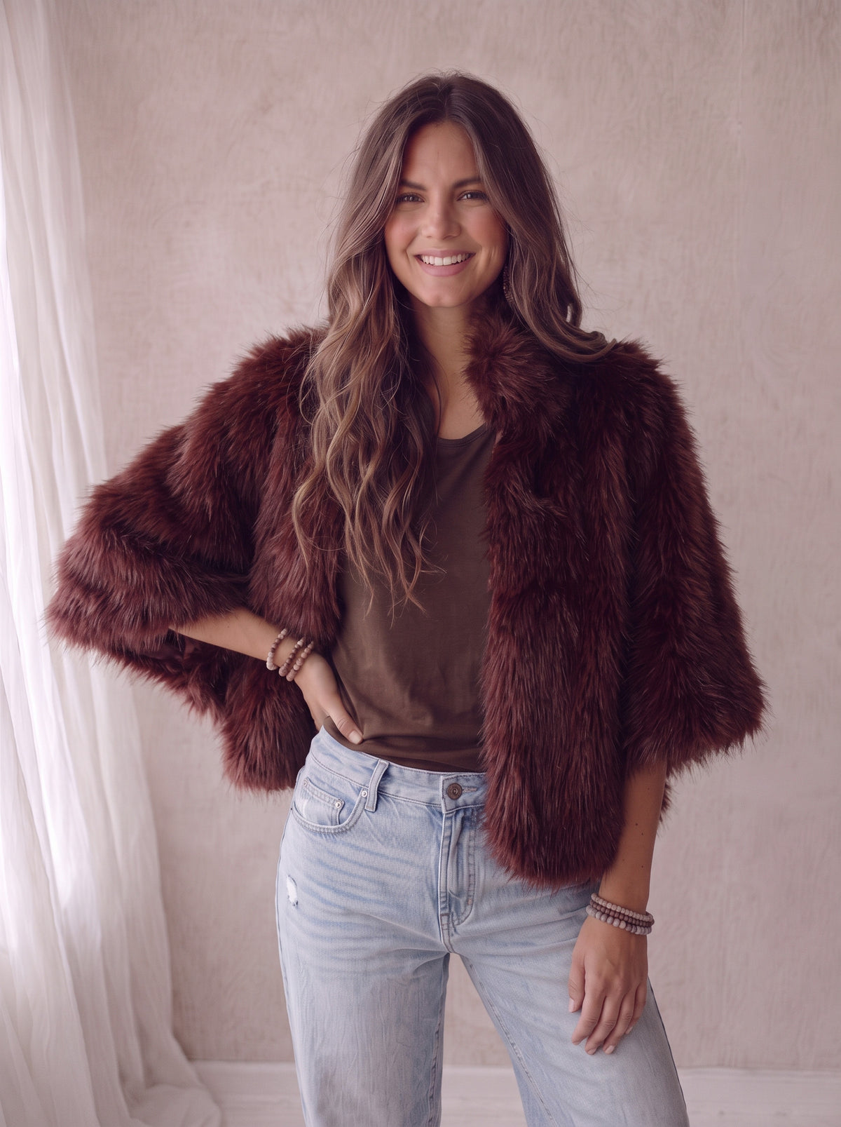 Evi Vest - Burgundy