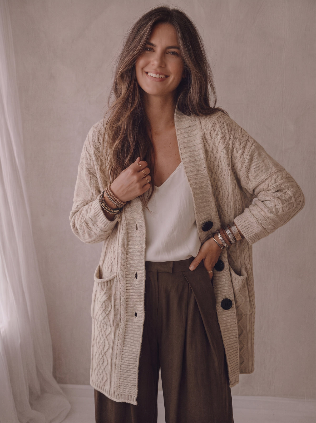 Vest Mees - Beige