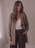 Vest Mees - Taupe