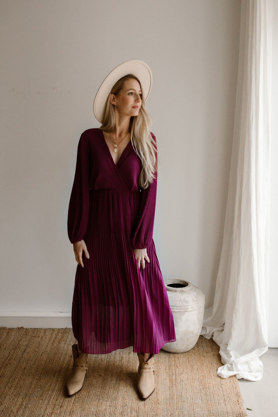 Dress fem cyclamen