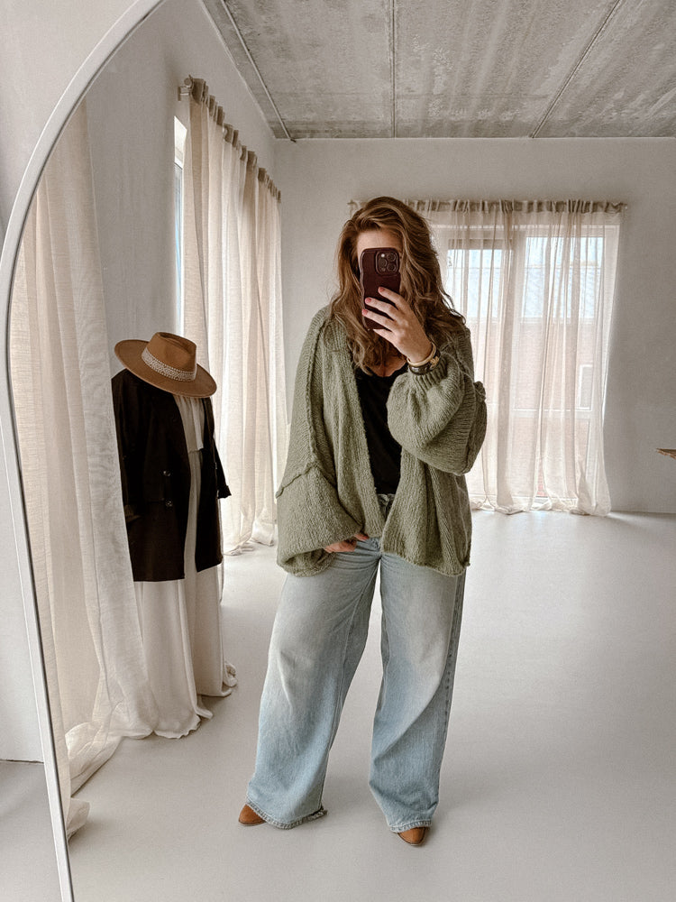 Vest Sara Zacht Groen