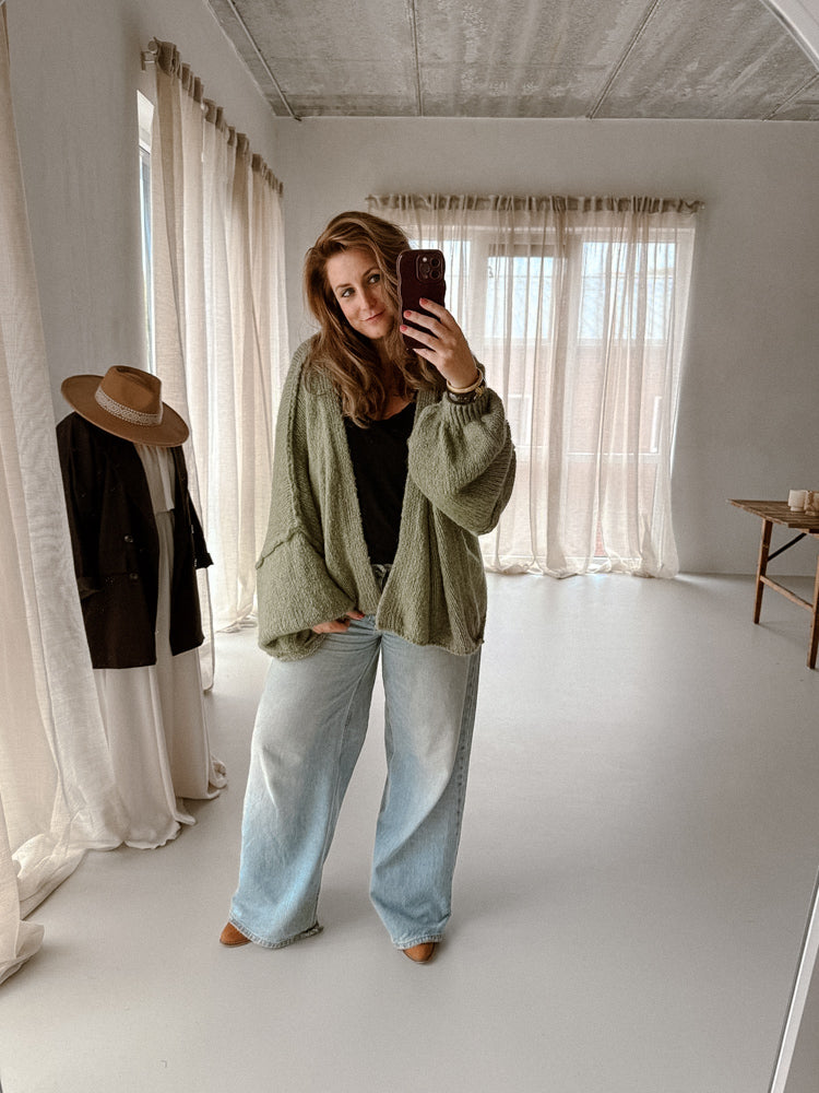 Vest Sara Zacht Groen