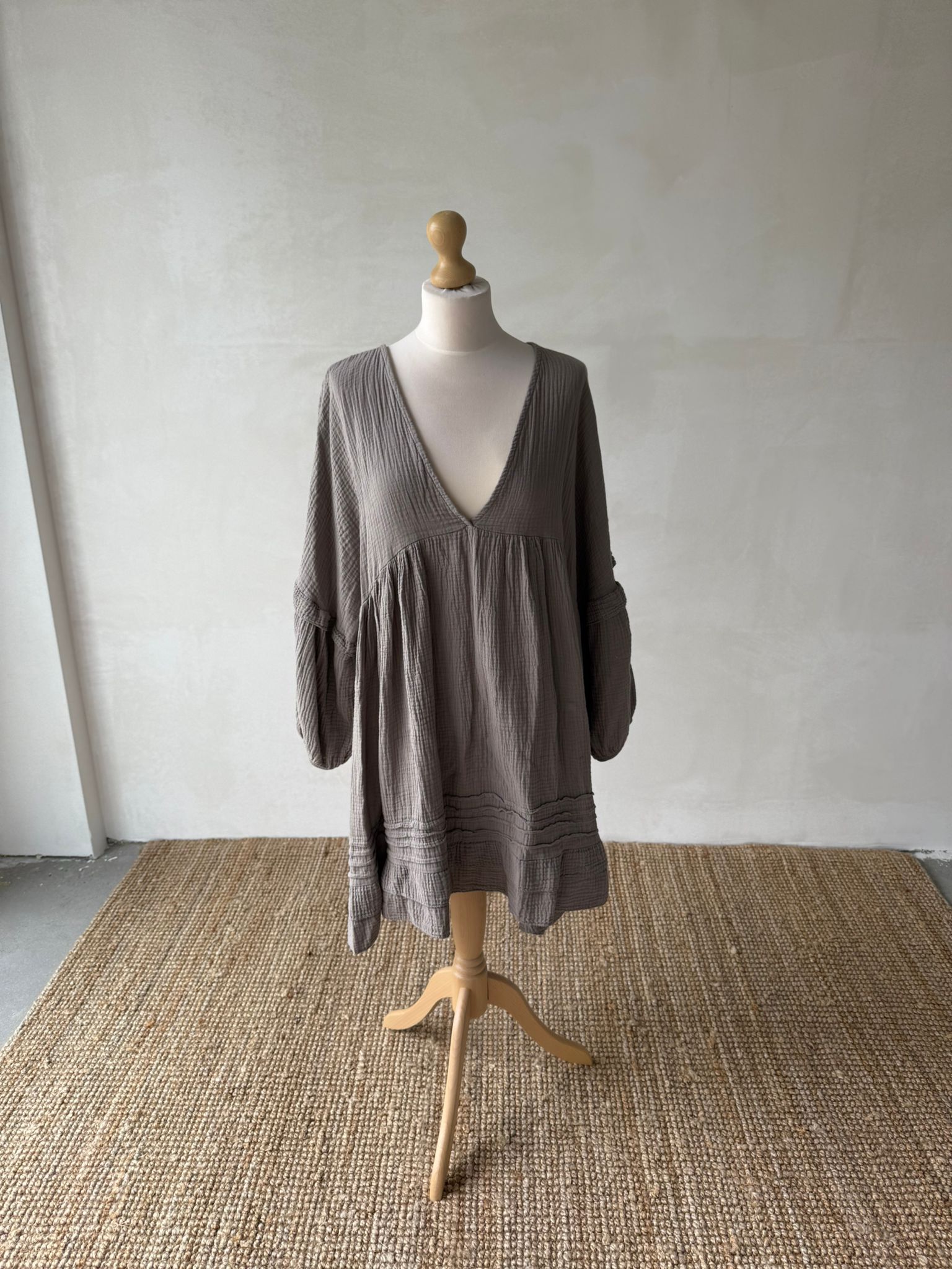 Robe Mousseline Meave Taupe